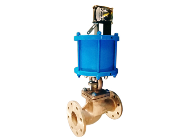 J641H船用气动铜截止阀