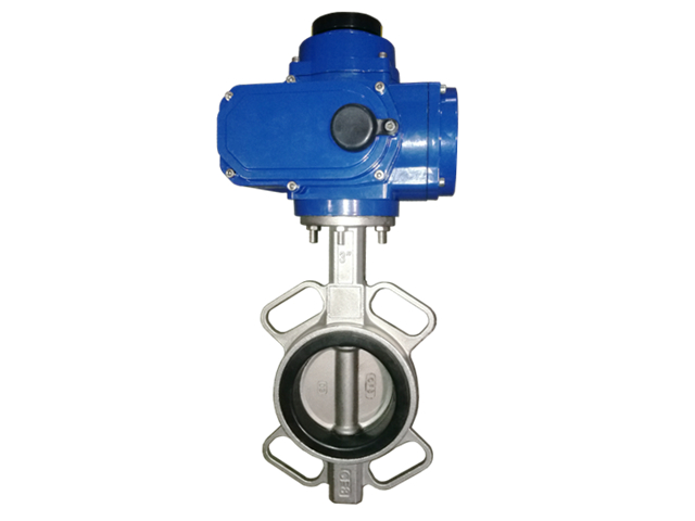 精小型电动不锈钢衬胶对夹蝶阀