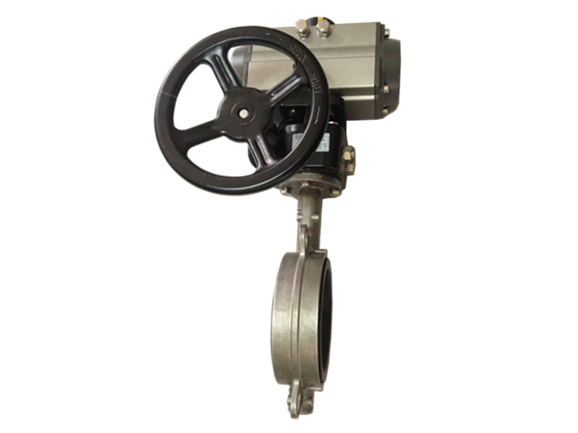 D6s71X气动不锈钢对夹蝶阀