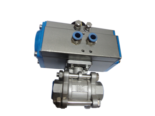 3PC气动丝扣球阀