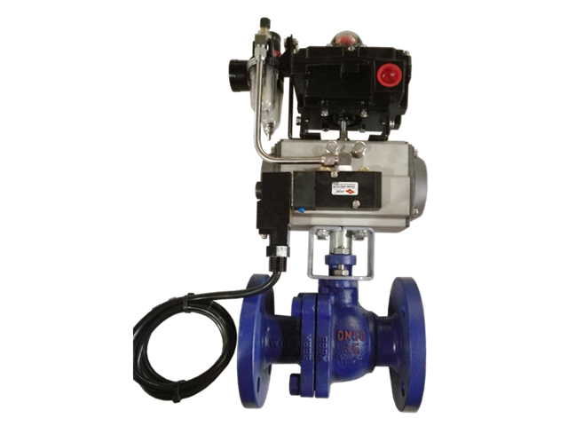 Q641F-16C气动O型开关球阀