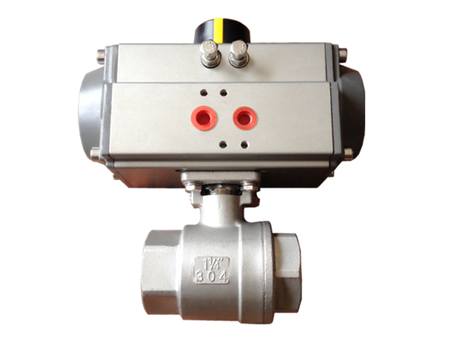 Q611F两片式气动丝扣球阀